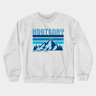 Kootenay national park retro vintage mountains Crewneck Sweatshirt